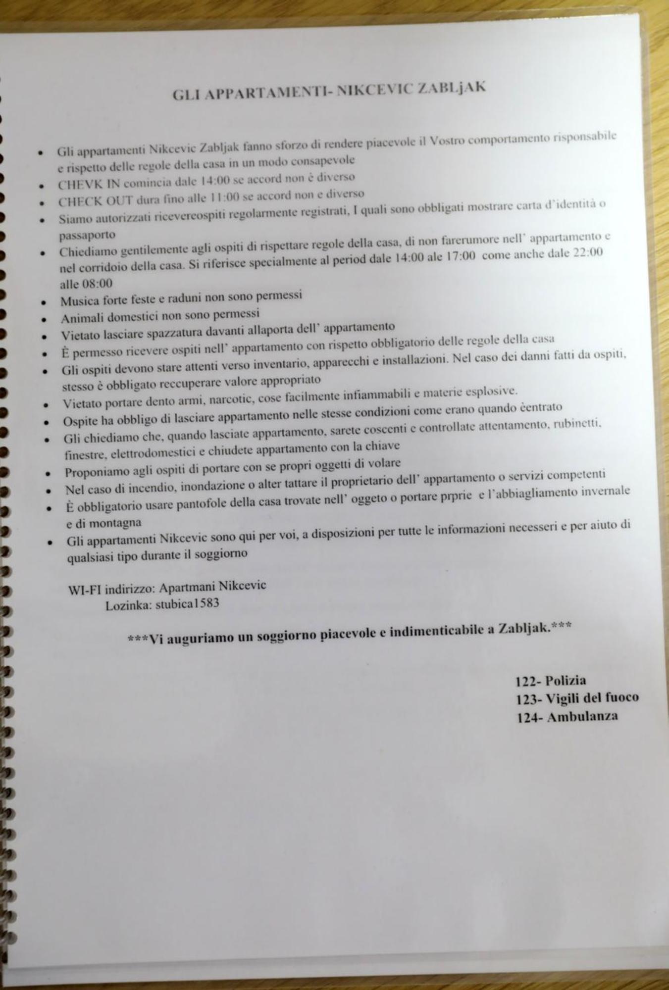 Apartments Nikcevic Zabljak Kültér fotó